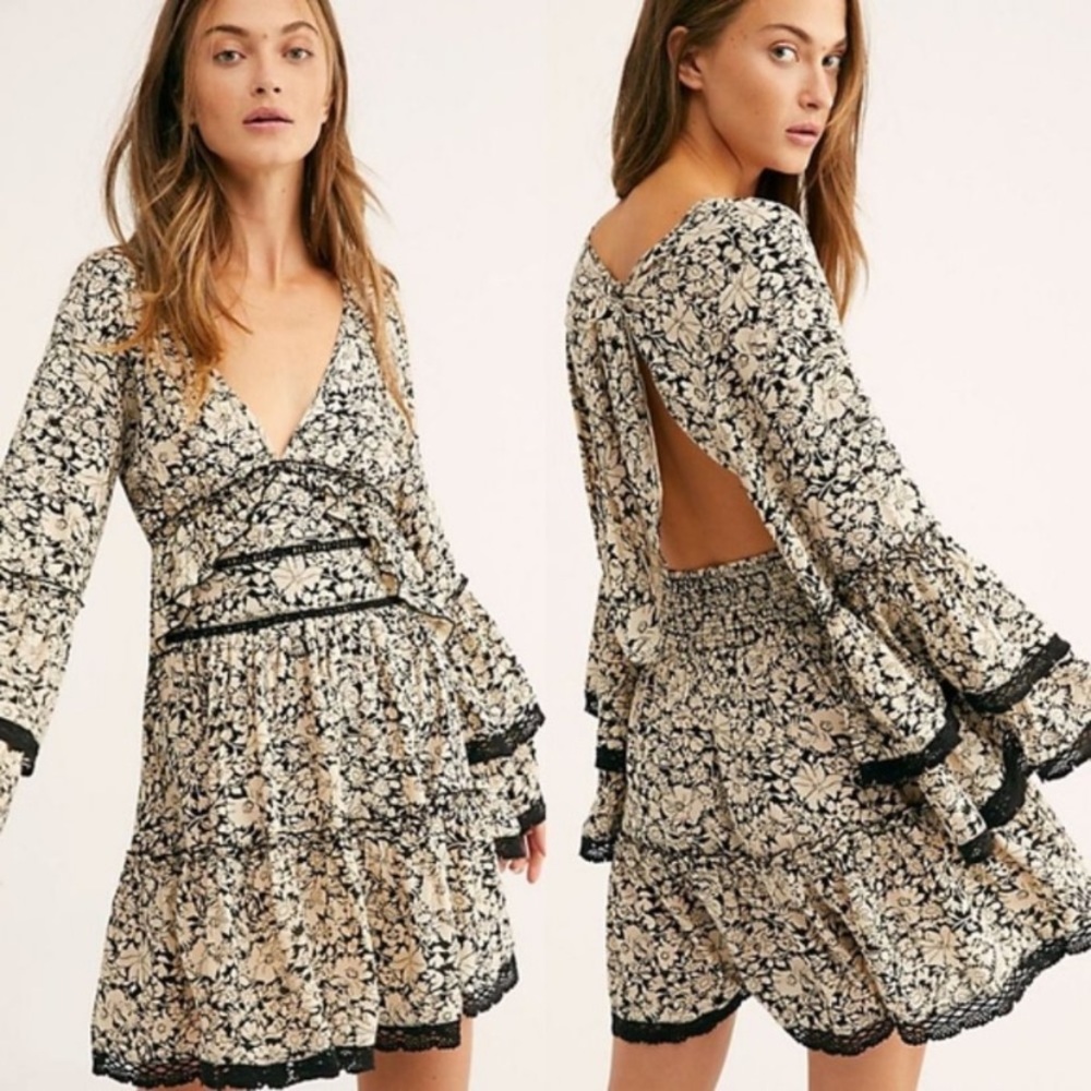 NWT Free People Kristall Boho Floral Dress